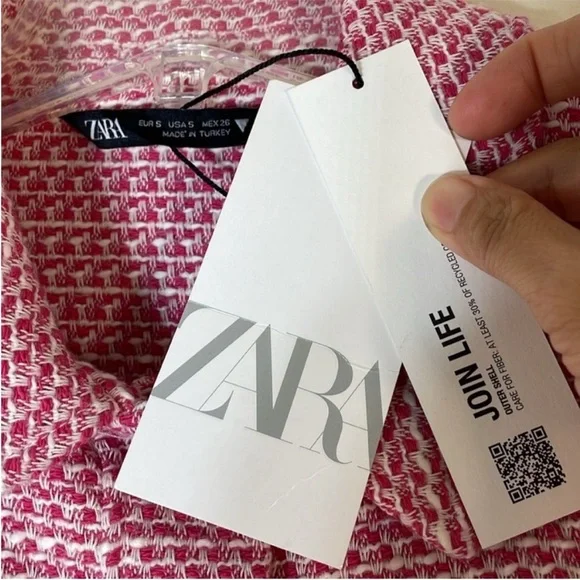 Blogger’s Favorite Zara Tweed Weave Textured Crop Jacket. Small. NWT. - Picture 8 of 15